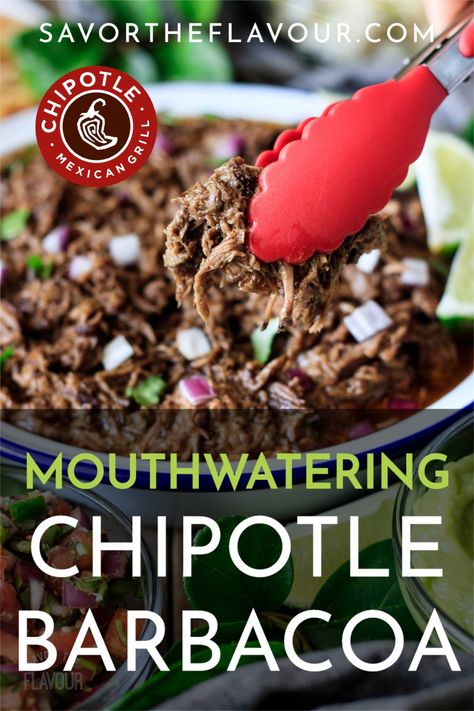 Mexican Takeout, Chipotle Barbacoa, Takeout At Home, Chipotle Copycat Recipes, Chipotle Recipes, Copycat Chipotle, Slow Cooker Barbacoa, Barbacoa Recipe, Homemade Chipotle