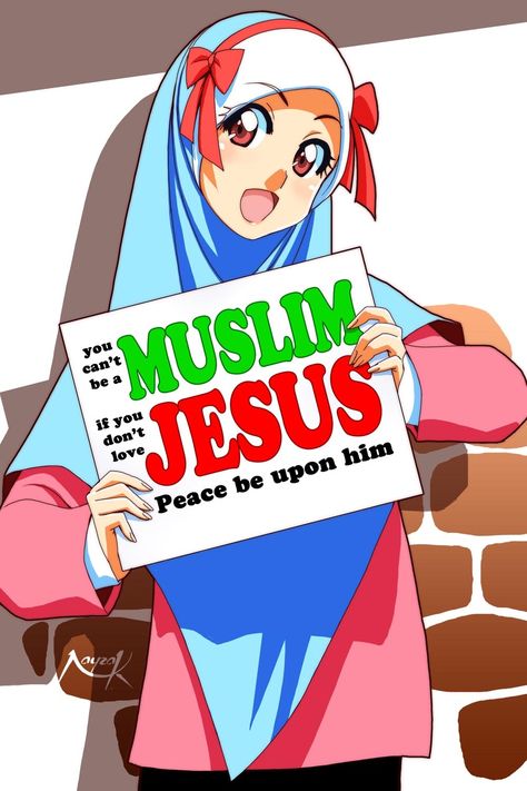 Art by Nayzak #hijab #manga #web3 #anime #jesus #ilovejesus Jesus Peace, Manga Studio, I Love Jesus, Islamic Cartoon, Anime Muslim, About Jesus, Creative Life Quotes, Peace Be Upon Him, Love Jesus