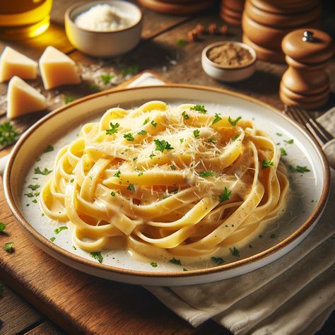 Learn how to make homemade fettuccine with our easy-to-follow guide. This post includes a detailed recipe & tips for perfect pasta every time Homemade Fettuccine, Fettuccini Alfredo, Fettuccine Pasta, Simple Green Salad, Homemade Alfredo Sauce, Alfredo Recipe, Fettuccine Alfredo, Fast Dinners, Perfect Pasta