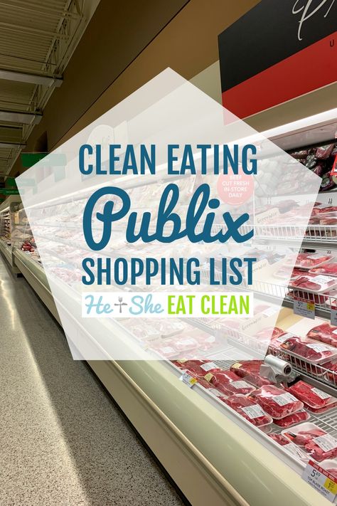 Clean Eating Publix Shopping List #eatclean #cleaneating #heandsheeatclean #TraderJoes Clean Eating Shopping List, Clean Eating Lifestyle, Keto Biscuits, Healthy Salmon, Local Grocery Store, Clean Eating Meal Plan, Healthy Grocery List, Healthy Shopping, Grass Fed Beef