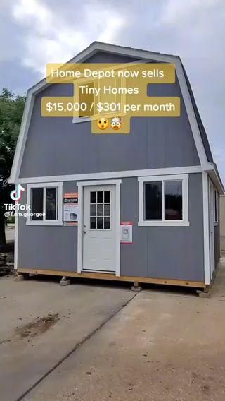 Home Depot Tiny House, Shed Tiny Home, Shed Home, Shed To Tiny House, Tiny House Inspiration, Style Cottage, Shed Homes, Tiny House Cabin, Tiny House Living