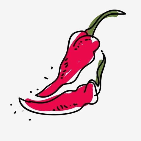 Chili Pictures, Chili Chili, Board Painting, Line Sketch, Pottery Painting Designs, Png Hd, Hand Sketch, Red Chili, Animation Design