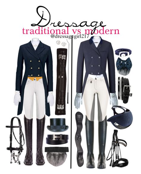 "Dressage: Traditional vs Modern" by dressagegirl217 ❤ liked on Polyvore featuring Roeckl, Amira, HermÃ¨s, Sperry Top-Sider, Blue Nile and modern Dressage Show Jacket, Dressage Outfit Riding Clothes, Dressage Show Outfit, Equestrian Uniform, Equestrian Outfits Women, Dressage Jacket, Equestrian Riding Clothes, Dressage Outfit, Dressage Clothes