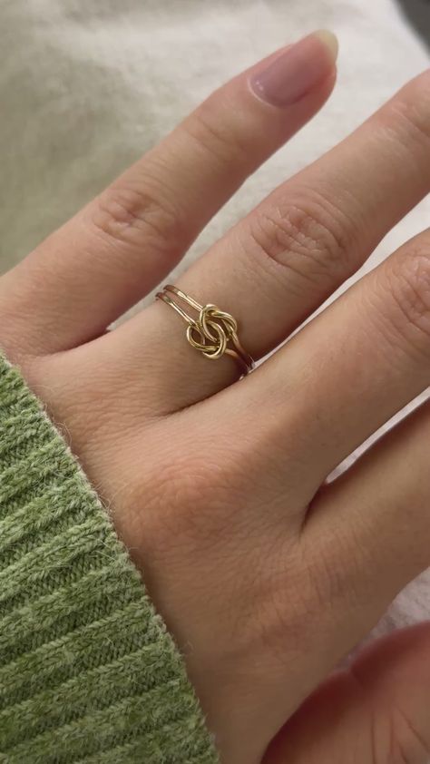 Double Knot Ring, 14K Gold Fill Knot Rings, Infinity Knot Ring, Love Knot Ring, Infinity Knot, Double Knot, Knot Ring, Love Knot, One Ring, Gorgeous Gift