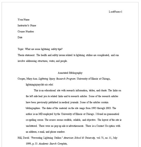 MLA 8th Edition Annotated Bibliography Example How To Write An Annotated Bibliography, Mla Format Cheat Sheet, Annotated Bibliography Template, Mla In Text Citation Examples, Bibliography Template, Bayonet Charge Annotations, Mla Format Essay, Lightning Safety, Works Cited