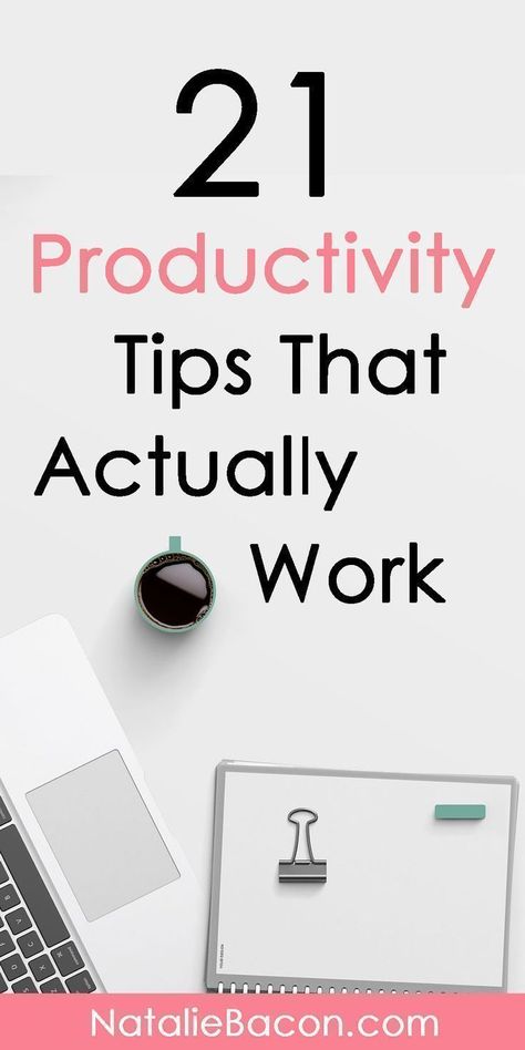 21 Productivity tips that actually work - how to be more productive and get more done #productivity #organization #timemanagement #happiness #lifehacks #nataliebacon Productivity Organization, Work Productivity, Productivity Quotes, Time Management Strategies, Productive Habits, Productive Things To Do, Productivity Apps, Time Management Skills, Productivity Tools