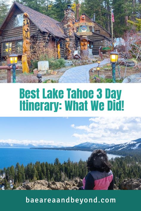 Exploring Lake Tahoe in 3 days Lake Tahoe Family Vacation, Lake Tahoe Itinerary Fall, Kings Beach Lake Tahoe, Lake Tahoe Trip, Lake Tahoe Beach, Tahoe Vacation, Tahoe Trip, Lake Tahoe Vacation, Donner Lake