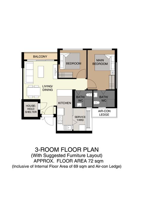 Hdb 3 Room, Bto Hdb, Flat Layout, Renovation Costs, Cosy Corner, Furniture Layout, Main Bedroom, Build Your Dream Home, Room Flooring