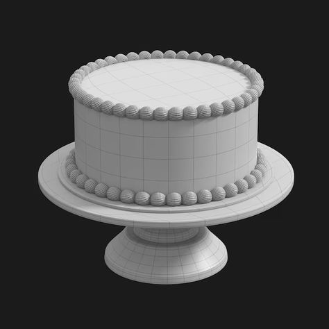 Cake Blender, Blender Projects, Isometric Room, Cake 3d, Cake Models, Cake Show, 3d Cake, Round Cake, 3d Modelling