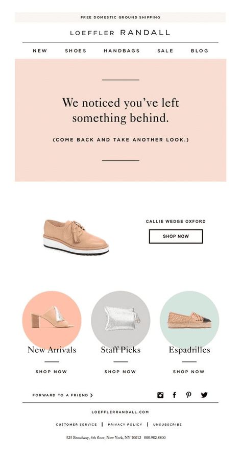 10 of the Best Browse Abandonment Email Examples | SmartrMail E Commerce Email Design, Ecommerce Email Design, Abandoned Cart Email Design, Abandoned Cart Email, Email Layout, Email Marketing Inspiration, Email Inspiration, Email Marketing Design Inspiration, Email Blast