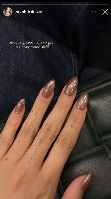 Brown Chrome Nails, Chrome Nail Colors, Brown Chrome, Brown Nail, Her Nails, Nagel Inspo, Neutral Nails, Brown Nails, Classy Nails