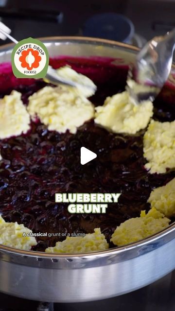 Food52 on Instagram: "Blueberry grunt > blueberry cobbler. + sweet-corn biscuits finished with a honey-butter glaze and flakey sea salt, there’s really no comparison! For @nea_arentzen’s 🚨Recipe Drop🚨 click the link in our bio. #f52community" Corn Biscuits, Blueberry Grunt, No Comparison, Butter Glaze, Blueberry Cobbler, Honey Butter, Sweet Corn, Food 52, Cobbler