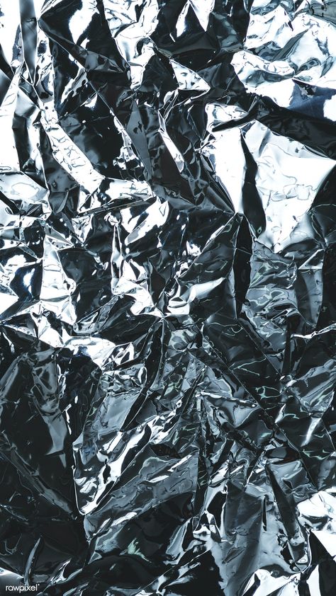 Crumpled aluminum foil textured background | free image by rawpixel.com / Teddy Rawpixel Plastic Background Aesthetic, Textured Background Wallpapers, Rock Background Wallpapers, Streetwear Background, Magazine Texture, Heavy Metal Font, Magazine Background, Black Metal Font, Moodboard Background