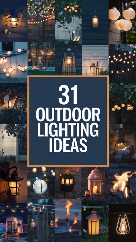 Want to create a warm, welcoming outdoor space? Check out these 31 creative lighting ideas to enhance your patio, deck, or backyard! Creative Lighting Ideas, Outdoor Lighting Ideas, Deck Garden, Creative Lighting, Patio Deck, Lighting Ideas, Decks, Outdoor Lighting, Outdoor Space