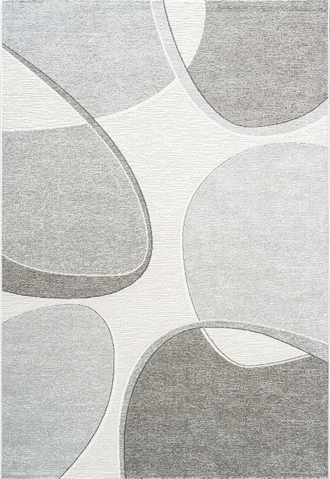 Dynamic Rugs Polaris collection design 46004-6171. This Ivory/ Grey rug is machine made in Belgium. Asymmetrical Pattern, Dynamic Rugs, Geometric Construction, 70s Aesthetic, Teal Area Rug, Shades Of Teal, Shaggy Rug, 4x6 Rugs, Rug Shapes