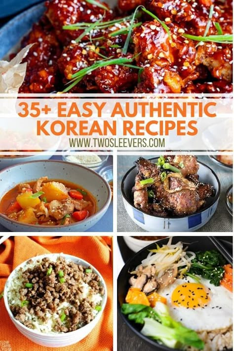 Authentic Korean Food Recipes, Best Korean Food Recipes, Korean Foods Recipe, Korean Food To Make At Home, Korean Cuisine Recipes, South Korean Recipes, Easy Korean Food Recipes Vegetarian, Quick Korean Recipes, Simple Korean Recipes