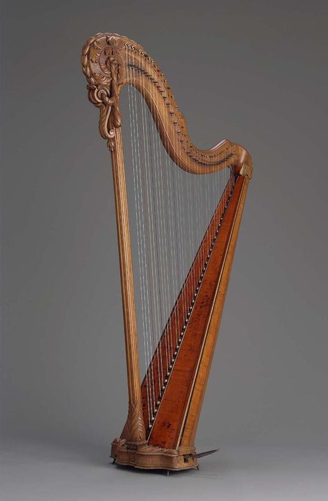 Harp Guitar, Harp Playing, Harp Necklace, Weaponized Harp, Colonial Design, Acanthus Leaf, String Instruments, Harp, Museum Of Fine Arts