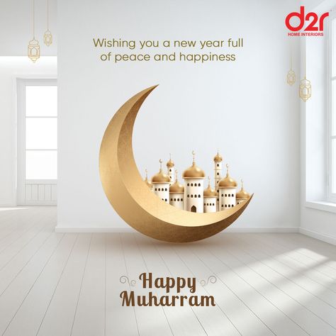 d2r interiors wishes you a pious new year! May Allah bless you to fulfill all your dreams this year. Happy Muharram! Moharram Wishes, Happy Muharram Wishes, Muharram Post, Happy Muharram Islamic New Year, Muharram Mubarak, Muharram Wishes, Holi Poster, Happy Muharram, Cristino Ronaldo