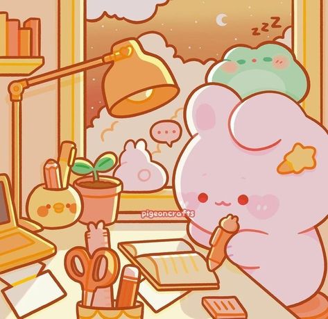 Lofi Girl, Arte Do Kawaii, Kawaii Illustration, Cute Food Drawings, Cute Animal Drawings Kawaii, Cute Doodles Drawings, Cute Kawaii Drawings, Cute Doodle Art, Dessin Adorable