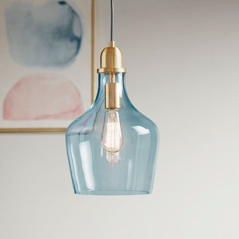 Industrial Style Pendant Lights, Modern Glass Pendant Light, Angled Ceilings, Glass Pendant Lamp, Bell Pendant, Industrial Pendant, Hanging Pendant Lights, Modern Glass, Glass Pendant Light