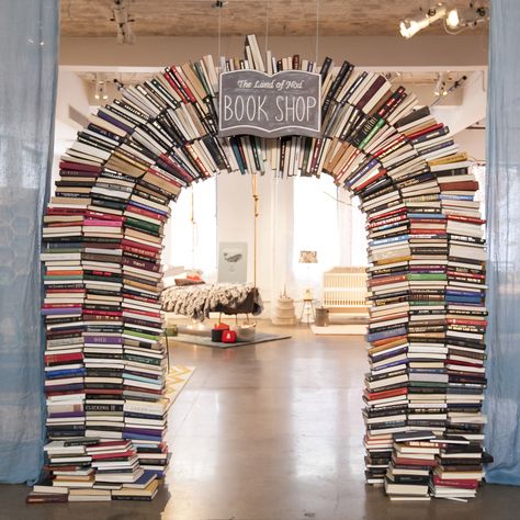 The Land of Nod book shop: custom built book arch! Book Arch, Bookstore Ideas, Library Cafe, Bookstore Cafe, Book Shops, The Land Of Nod, Land Of Nod, Books Library, Library Displays