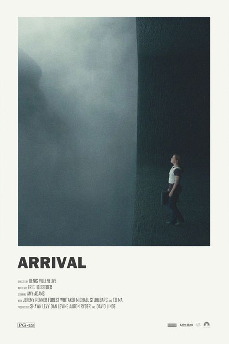 Arrival Film, Arrival Movie, Posters Decor, Iconic Movie Posters, Denis Villeneuve, Film Posters Minimalist, Poster Black And White, Film Poster Design, Film Posters Vintage