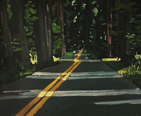 Summer Road Trips, Artsy Painting, 2d Illustration, The Redwoods, New Mommy, Wow Art, Ap Art, Art Inspiration Painting, Painting Art Projects