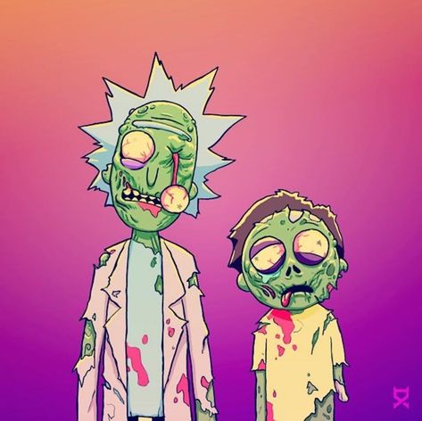 now that 31 days of halloween has officially kicked off, what is everyone watching this month?  #rickandmorty Zombie Rick And Morty, Halloween Rick And Morty, Rick And Morty Halloween, Wallpaper Rick And Morty, Rick And Morty Image, Rick And Morty Tattoo, Rick And Morty Quotes, Rick And Morty Drawing, Zombie Cartoon