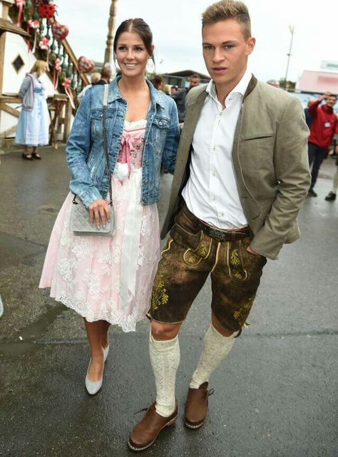 German Traditional Clothing, Lederhosen Women, Oktoberfest Men, Soccer Things, Men Street Style, Joshua Kimmich, German Costume, Dirndl Outfit, Oktoberfest Outfit