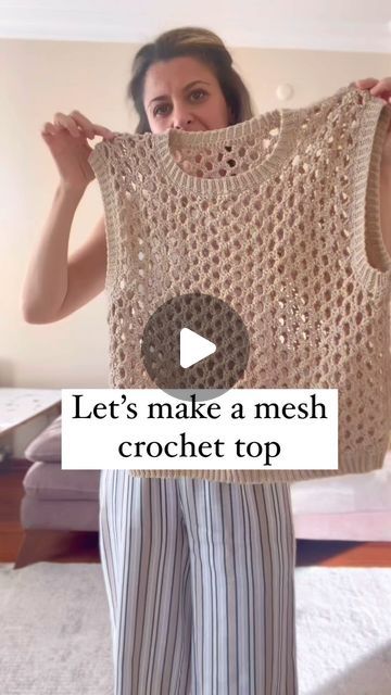 Crochet Pattern Designer | BIRAY CELIK on Instagram: "Melina Top crochet pattern 🧡 step by step in making the top!   It’s not your typical mesh crochet stitch, and that creates the beautiful mesh look in this pattern.   Find the pattern on my website (laramiloops.com) and on Etsy!   Loves, Biray  . . #crochet #crochettop #meshcrochet #crochetpattern #crochetpatterndesigner #crochettoppattern" Mesh Top Crochet Pattern, Crochet Mesh Top Pattern, Crochet Mesh Vest, Mesh Crochet Stitch, Mesh Stitch Crochet, Mesh Top Crochet, Crochet Mesh Stitch, Mesh Crochet Top, Crochet Mesh Top