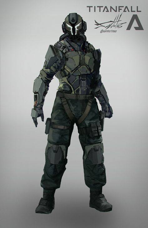 ArtStation - Tiatanfall Gen 3 pilot, Sam Holmes Sci Fi Pilot Suits, Mech Pilot Character Art, Mech Pilot Suit, Titanfall 2 Art Pilot, Titanfall Pilot Art, Spacesuit Concept Art, Mech Pilot Character Design, Sci Fi Pilot, Titanfall Pilot