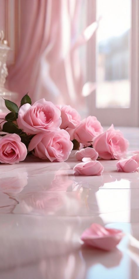 Light Pink Roses Aesthetic, Gentle Love Aesthetic, Rosé Pink Aesthetic, Floral Aesthetics, Self Love Art, Beauty Affirmations, Roses Romantic, Light Pink Wedding, Healing Affirmations