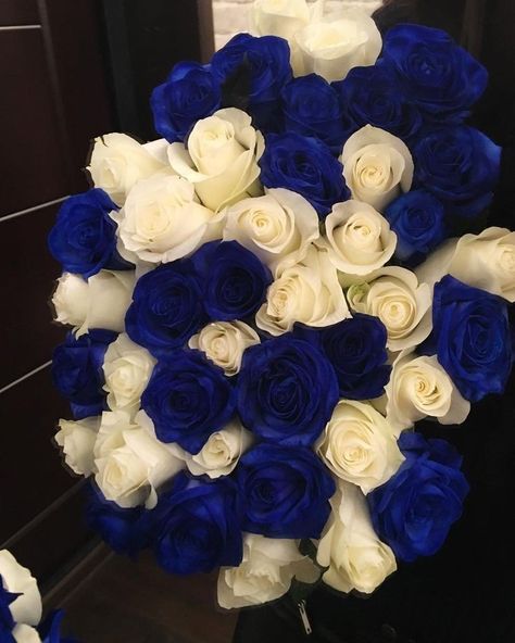 Blue And White Roses, Blue Roses, White Roses, Roses, Blue And White, Tumblr, Blue, White, Instagram