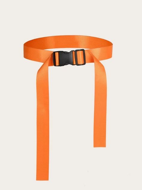 Solid Tape Belt | SHEIN USA Orange Tape, Neon Tape, Caution Tape, Collar Tips, Kids Belt, Material Board, Lace Earrings, Orange Fashion, Trendy Fashion Women