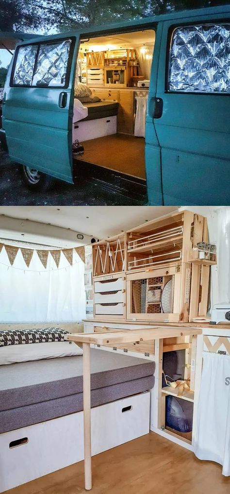 Living In A Minivan, Mini Camper Van Ideas, Tiny Camper Interior, Mini Camper Diy, Live In Car, Van Living Interior, Tiny Van Conversion, Micro Camper Van, Van Conversion Kits