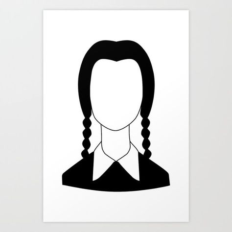 Wednesday Addams Cover Photo, Wednesday Adams Silhouette, Wednesday Addams Inspired Tattoo, Wednesday Addams Flash Tattoo, Wednesday Adams Illustration, Wednesday Addams Doodle Art, Wednesday Addams Bujo, Merlina Adams Tattoo, Wednesday Tattoo Addams