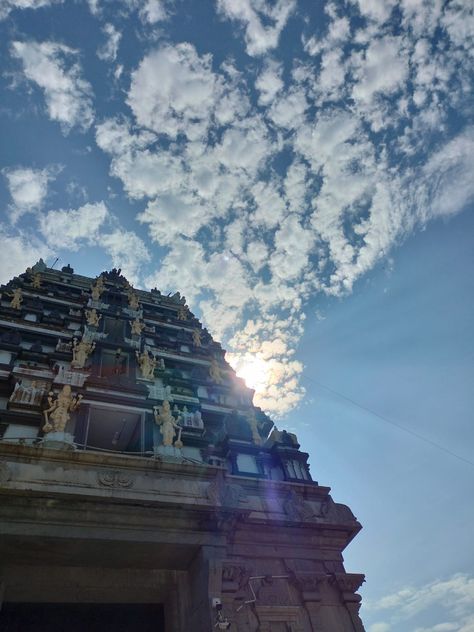 #temple #clouds #aesthetic #indian #hinduism #explore #foryoupage #fyp #foryou Haryana Aesthetic, Aesthetic Indian, Clouds Aesthetic, Indian Aesthetic, Sky Clouds, Temple, India, Quick Saves