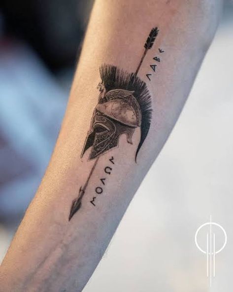 Spartan 300 Tattoo, Spartan Tattoo Ideas For Men, Spartan Warrior Tattoo Design, Greek Warrior Tattoo, Army Tattoo Ideas, Spartan Warrior Tattoo, Hermes Tattoo, Tattoo Warrior, Sparta Tattoo