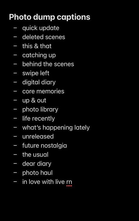 Ig Dump Bio, Revenge Instagram Captions, Fun Bio Ideas, Spam Instagram Captions, Instagram Spam Bio Ideas, Instagram Title Ideas, Throwback Captions Instagram, Dump Captions Instagram, Spam Captions