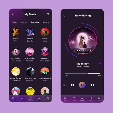 Instagram.com Music Apps For Android, Music App Logo, Music Player Ui Design, Music App Ui Design, Music App Design, Mobile App Ui Design, Music Player App, App Home Screen, Android App Design