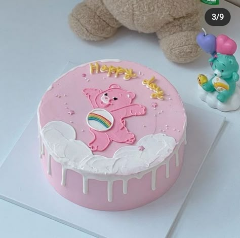 Care Bears Birthday, Care Bear Cakes, Care Bear Birthday, Funny Birthday Cakes, Mini Cakes Birthday, Creative Birthday Cakes, Pretty Birthday Cakes, Cute Birthday Cakes, Cool Birthday Cakes