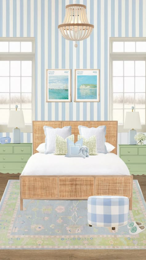 Blue & green bedroom inspo Blue Green Bedroom, Blue Green Rooms, Blue Dorm Room, Blue Green Bedrooms, Nyc Rooms, Blue Dorm, Grown Up Bedroom, Beige Room, Cute Bedroom Ideas