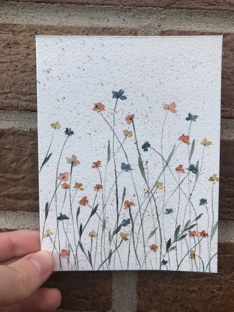 Hand Painted Birthday Cards, Birthday Painting, Sky Art Painting, Watercolor Birthday Cards, Painting Birthday, Happy Birthday Art, Hand Lettering Cards, Watercolor Flower Art, Card Drawing