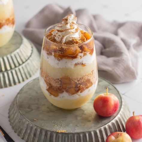 Apple Pie Parfait, Chocolate Pudding Cookies, Cinnamon Apple Pie, Caramel Pudding, Pudding Ice Cream, Thanksgiving Week, Protein Ice Cream, Pudding Cookies, Sugar Free Vegan