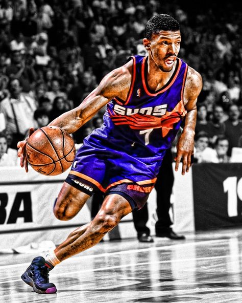 Kevin Johnson #7 Nba Animation, Moving Poses, 90 Music, Phoenix Suns Basketball, Suns Basketball, Kevin Johnson, Sports Lifestyle, Basketball Highlights, Basketball Wall