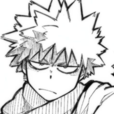 Bakugou Doodle, How To Draw Bakugou, Bakugo Pfp Manga, Bakugou Drawing Easy, Bakugo Drawing, Bakugo Pfp, Nendoroid Anime, Bakugo Katsuki, Pix Art