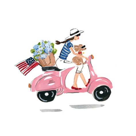 Happy 4th of July!! 🇺🇸  Follow me on Instagram (@bethbriggsillustration) Calendar Art Ideas, Beth Briggs, Chic Illustration, Live Sketching, Calendar Art, Out Of Office, Happy 4th Of July, Illustration Artists, Custom Illustration