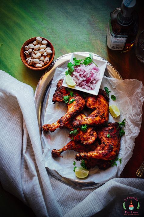 Tandoori Tangdi Kebab - Chicken Legs Roasted in Tandoori Spices Kebab Chicken, Chefs Plate, Pretty Christmas Decorations, Chicken Tikka, Chicken Legs, Merry Christmas To All, Pretty Christmas, Time To Go, South Asia