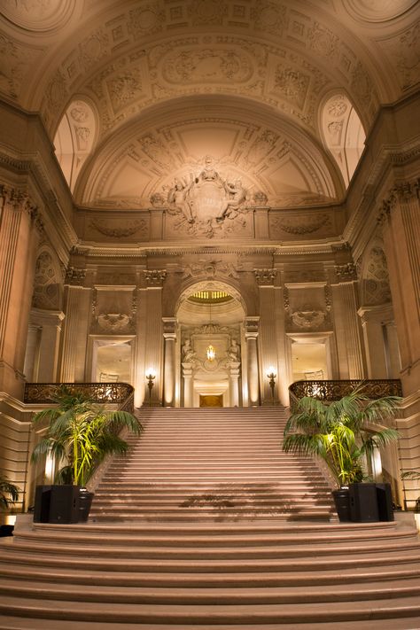 Party Venues Luxury, City Hall Aesthetic, Heritage Lighting, Marble House, Dream Hotels, Classic House Exterior, Castle Aesthetic, New Architecture, San Francisco City Hall