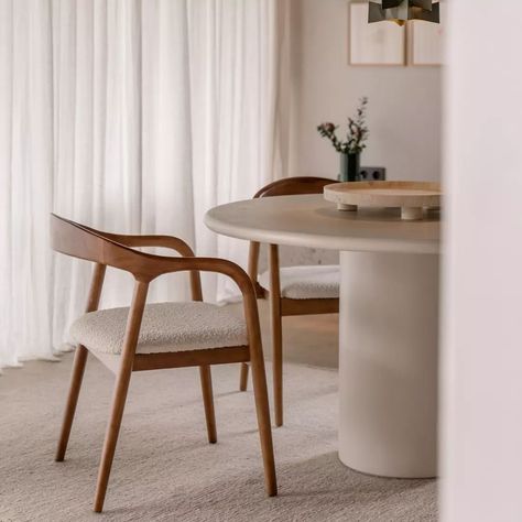 Our Muret dining chair is a bestseller for a reason! Now also available in sleek black and classic oak, it’s the perfect blend of comfort and style. #DiningRoomGoals #Furnified #Bestseller Wooden Dining Room, Wooden Dining Room Chairs, Walnut Dining Chair, Walnut Chair, Teddy Fabric, Dining Room Chair, Wood Dining Table, Wood Chair, Round Dining Table